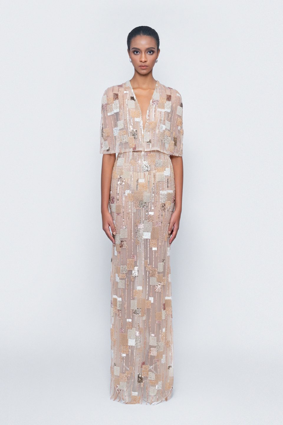 Freeze Poncho Long Dress