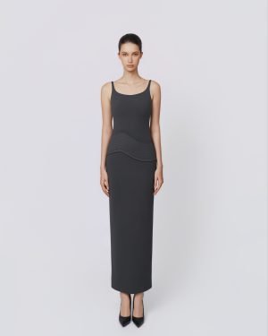 GRAPHITE FLOW DRESS