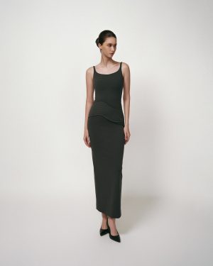 GRAPHITE FLOW DRESS